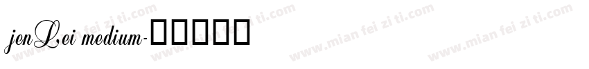 jenLei medium字体转换